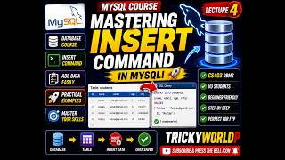 How to Insert Data into MySQL Table | Virtual University CS403 | TrickyWorldP