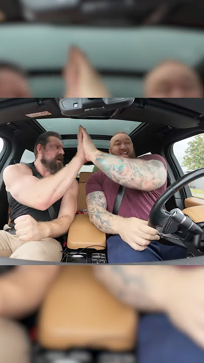 When you are on the way with your gym bro😂 Ft Hafthor Bjornsson