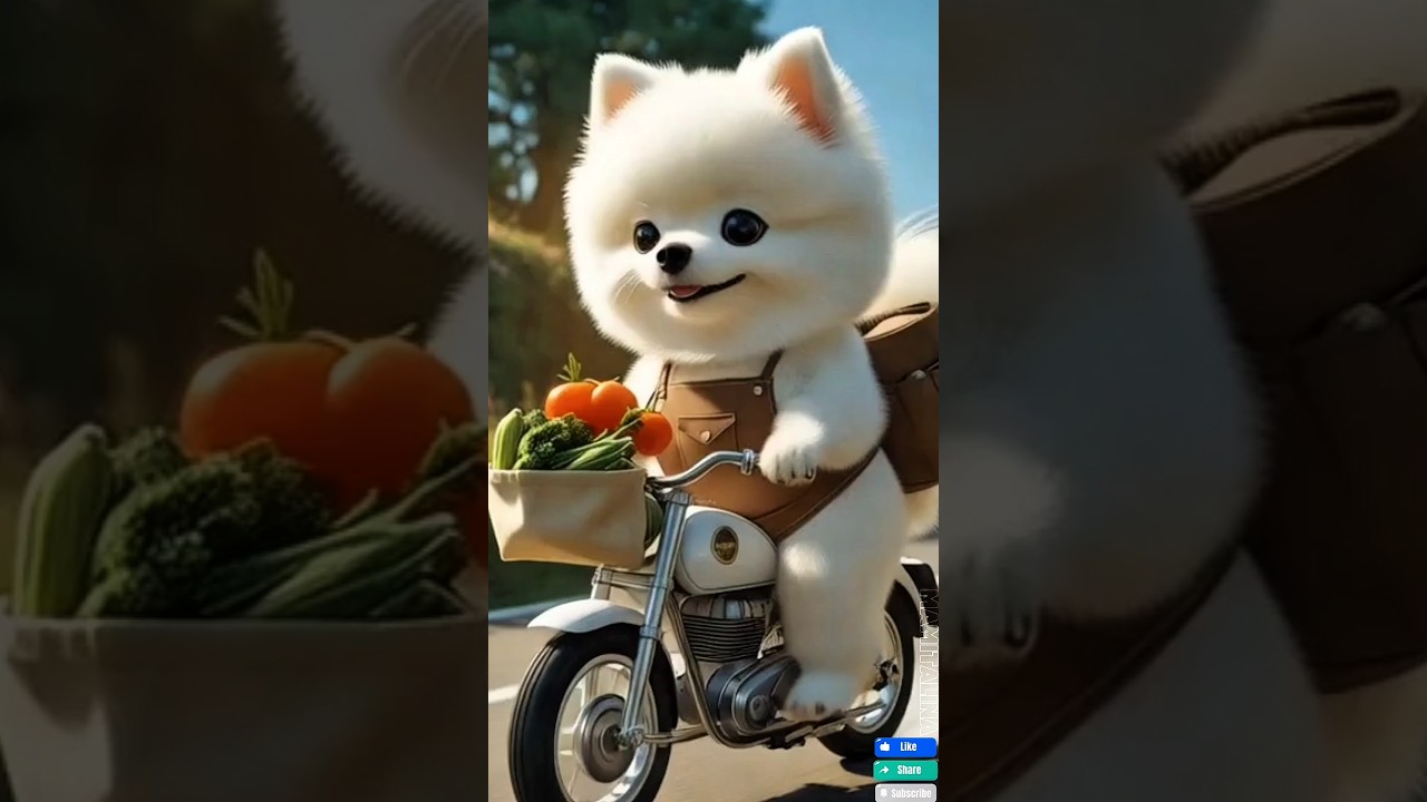 "Fluffy Chef Diaries: A Tiny Pomeranian’s Wholesome Cooking Adventure!"