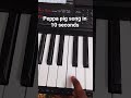 Peppa pig song tutorial#shorts #viral #trending #funny #fyp #tutorial #piano #cartoon #song #music