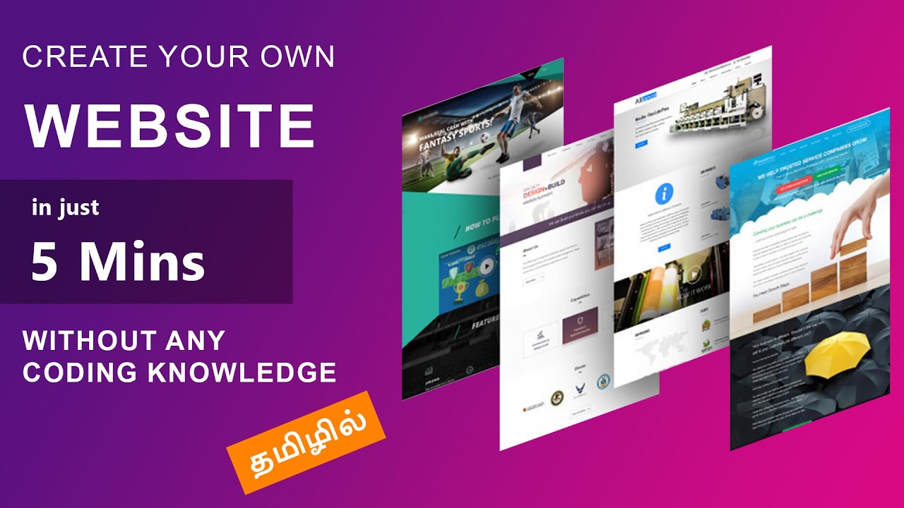 How to create website for free in Tamil | Grow your business online | Ready2Design