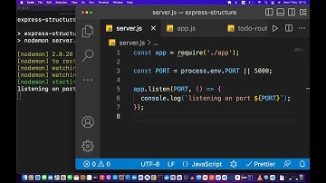 Express (Node js) Project Structure - a Beginner