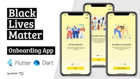 Black Lives Matter Onboarding App - Flutter UI - Speed Code