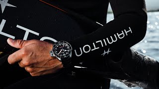 “Behind the Breath” with Pierre Frolla and Khaki Navy Frogman | Hamilton Watch – Hamilton Khaki Navy Video