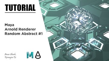 Random Abstract #1 In Maya And Arnold Renderer - Tutorial