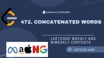 472. Concatenated Words || LEETCODE DAILY CHALLENGE || ALGOSimplified