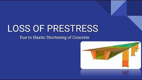Loss of prestress due to Elastic shortening of concrete || Numerical problems included