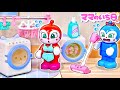 【ママの家事は大変！】アンパンマンのコキンママがお洗濯やお掃除やお料理に大忙しな一日(#たまごmammy)