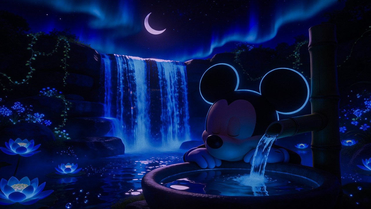 Без рекламы 🌙 Глубокий сон под звуки водопада | Расслабляющая фортепианная музыка и ночная атмосф...