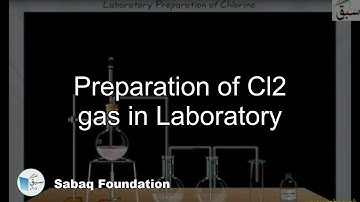 Preparation of Cl2 gas in Laboratory, Chemistry Lecture | Sabaq.pk