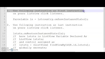 Keep ListView position / state stable in Android Studio