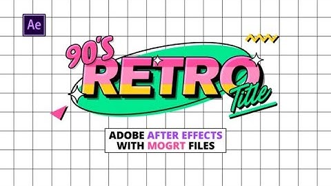 90s Retro Titles (After Effects Template)