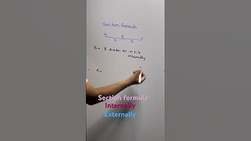 External and internal division | section formula | coordinate geometry | maths