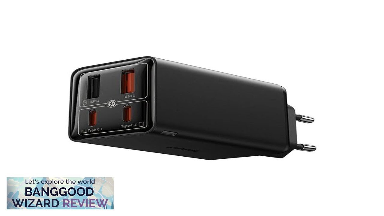 GaN Tech  Baseus GaN6 Pro 65W 4-Port USB Charger 2USB-A+2USB-C Fast Charging Review