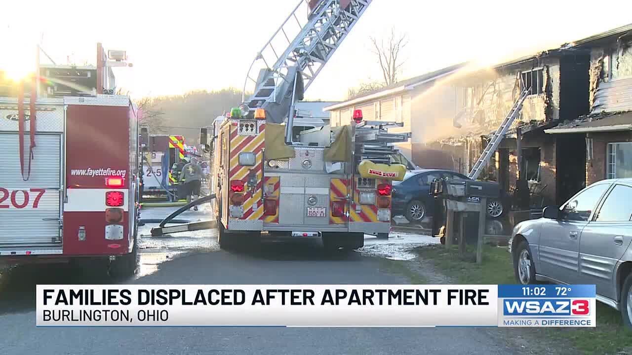 Families displaced after apartment fire - YouTube