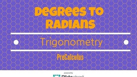 How to change from degree measure to radian measure