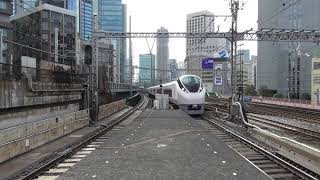 Ｅ６５７系　特急ときわ５７号　勝田行き　新橋駅通過
