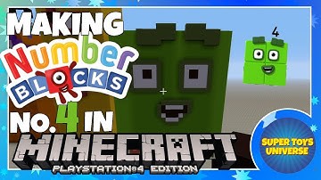 NUMBERBLOCKS in Minecraft - Making Numberblock number 4