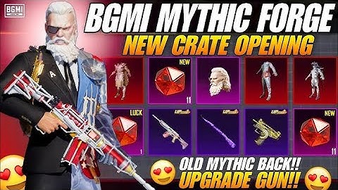 Mythic Forge Crate Opening😱 Upgrade Gun S12K 😱 Gun Lab Tour 😱 New Mythic Forge #freecratepubg #pubg