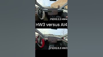 Comparing Tesla FSD 13.2.2 AI4 with FSD 12.6.3 AI3  #teslamodely #teslamodel3