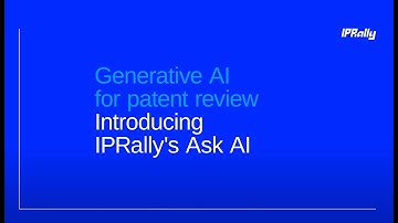 Generative AI for patent review – Introducing IPRally