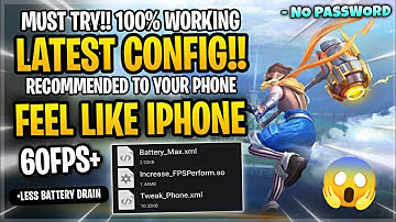 New! Config Smooth Like iPhone & Fix Lag In Mobile Legends | Supported Android Device - Patch Laxia