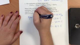 Bomb Calorimetry Example