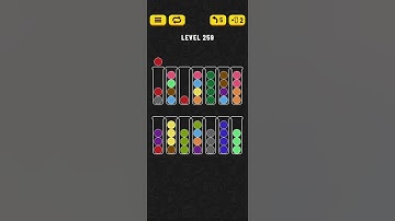 Ball Sort - Color Puzzle Game - Level 259 - Walkthrough SOLVED by RobotPlayer AI!!!