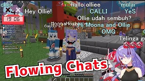 【Moona Hoshinova】Ollie is amazed by how beautiful Moona is【Flowing Chats/Hololive】