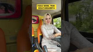 Download Lagu driver truck cantik ke pesta pernikahan mengendarai mobil truck ‼️‼️ #driver #truck #cantik #pesta MP3