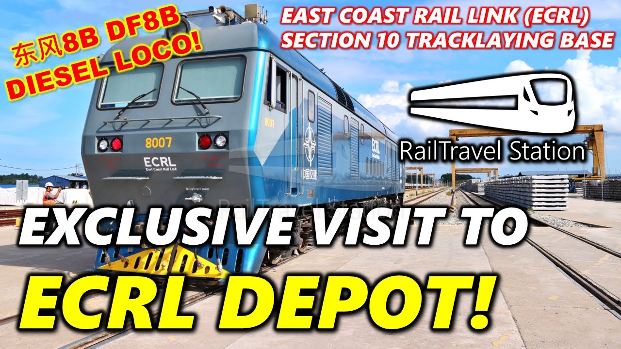 EXCLUSIVE VISIT TO ECRL DEPOT! 🇲🇾🚆 East Coast Rail Link (ECRL) Section 10 Tracklaying Base Kuantan