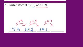 Lesson 3.10 Patterns with Decimals