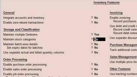How to start multiple godown option in tally erp-9 in hindi