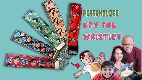 HOW TO MAKE PERSONALIZED KEY FOB WRISTLET USING SUBLIMATION