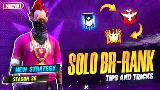 Solo BR Rank Tips and Tricks | Platinum to Grandmaster fast rank push in free fire | Solo rank push
