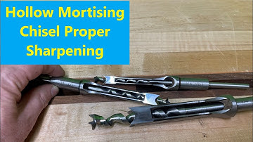 Hollow Chisel Mortiser Proper Sharpening, polishing, Set up and Use W Dr  Joe