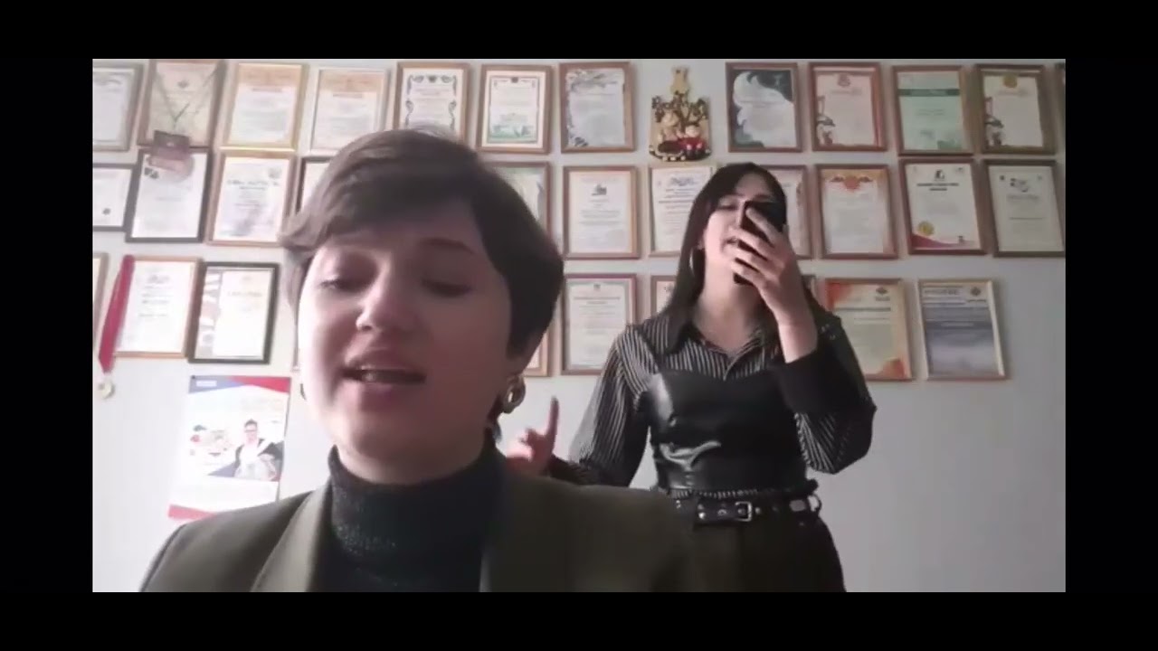 Дуэт Дьячкова Анастасия и Иванова Эллина. Произведение «Из под дуба ...