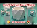 DIY HOME DECOR - Concrete Pots with Silicone Moldings / Plantitos and Plantitas - Succulent