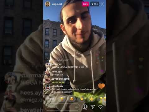 ABG NEAL ON HIS BLOCK WAITIN FOR THE OPPS ON IG LIVE !