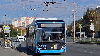 Поездка на троллейбусе БКМ 32100D "Ольгерд" | номер 402 | маршрут 34д | Екатеринбург