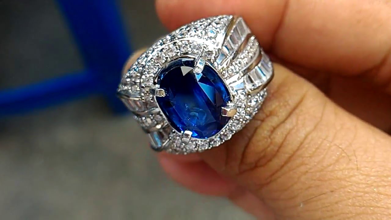 Cincin Batu  Blue Safir  Ceylon 4 15 cts YouTube