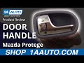 1ADHI00292 Mazda Protege Inside Door Handle Chrome and Gray Driver Side