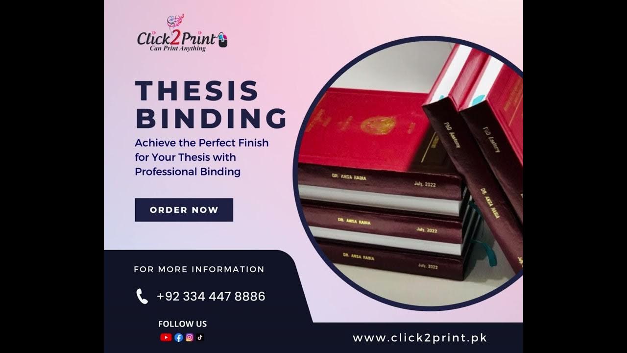 thesis binding in lahore