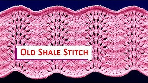 HowToKnit Old Shale Lace Stitch