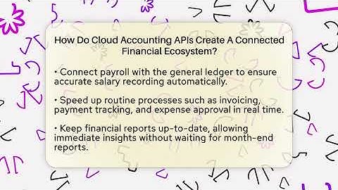 How Do Cloud Accounting APIs Create A Connected Financial Ecosystem? - All About SaaS Finance