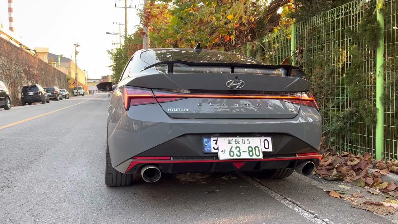 아반떼N 중통 Elantra N exhaust sound YouTube