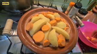 أسهل طريقة لإحضار طاجين بلدي بالدجاج الرومي ?مع البطاطس رائع جدا  ahsan tajin svatata ???.