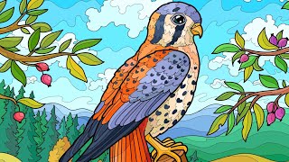 Blue Bird on Tree Hey Color app Paint by Number #paintbynumbergame #coloringbook #relax #video screenshot 4