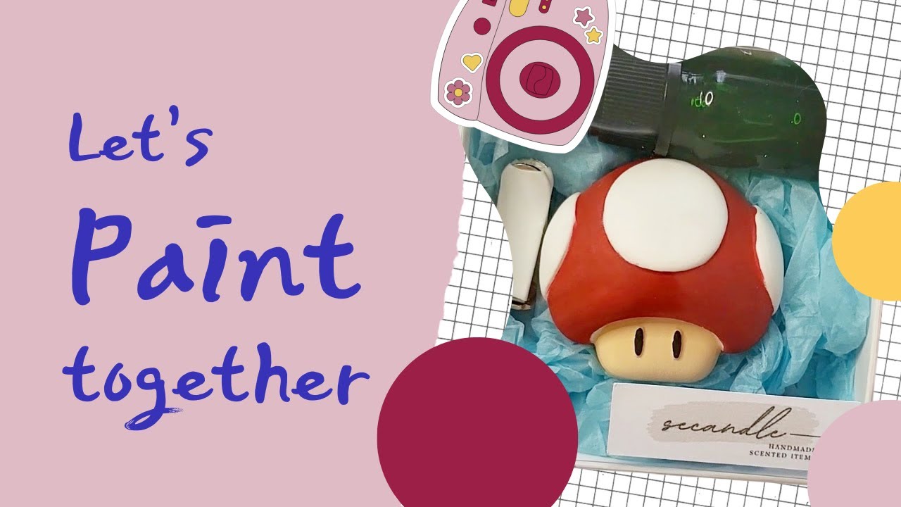 마리오 키노피오 석고방향제 채색하기 🎈🍄 / Let’s Paint Mario Toad Plaster Air Freshener