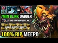 THAT'S HOW PRO OFFLANE SANDKING 7Min Blink Dagger 100% Destroyed Meepo with Crazy Epicenter DPS DotA